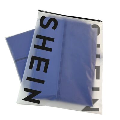 Custom Clothing Bags Ziplock Bags Security Feature Gravure Printing for Shoes Socks Packaging Frosted PE Plastic Custom Logo