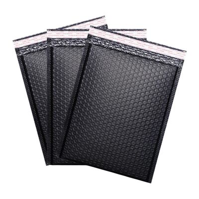 Recyclable Black Bubble Mail Bag with Matte Film Thickened Express Logistics Delivery Envelope Gravure Printing Surface Handling