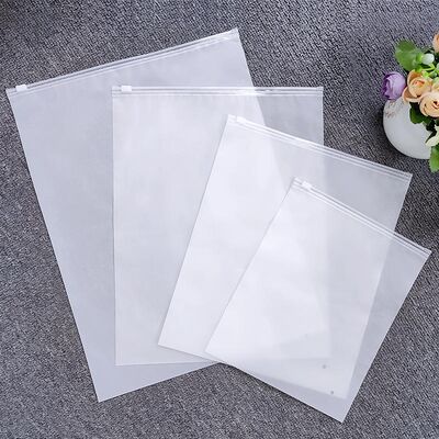 Customizable Logo Biodegradable Packaging Bag with Frosted Plastic Zipper for Children's Clothing for T-shirts Socks Shoes
