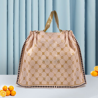 Wholesale Custom Takeout Drawstring Bag, Drawstring Closure Pouch For Catering Restaurant To‑Go Food Packaging
